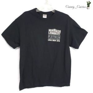 Miranda Lambert platinum tour local crew tee large